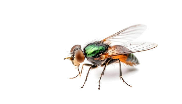 Photo fly insect animal isolated on white background