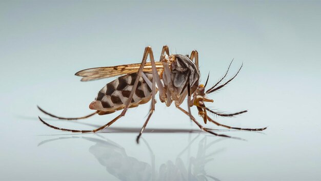 Photo a fly that is on a table with a picture of it