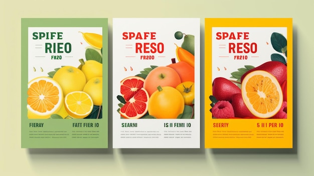 Photo flyer or banner design for fruit store sale and promotion campaign