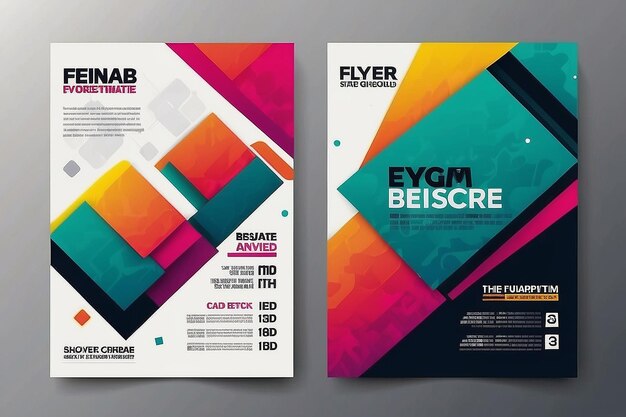 flyer brochure design layout template background