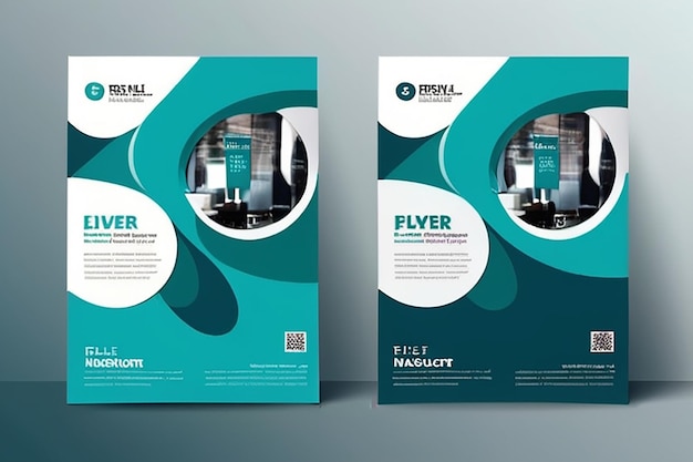 Flyer design Corporate business report cover brochure or flyer design