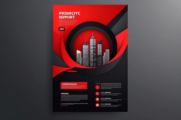 Flyer template for promotion leaflet design brochure layout cover design annual report cover