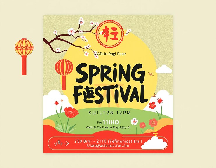 Foto flyer van het voorjaarsfeest