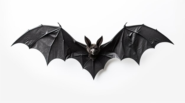 Flying bat isolated on a white background