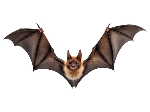 Photo flying bat isolated on white background