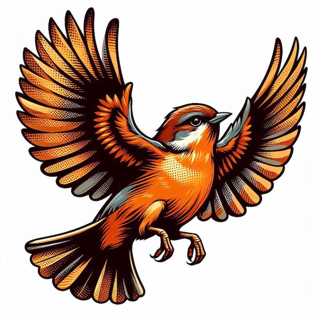 flying bird illustration