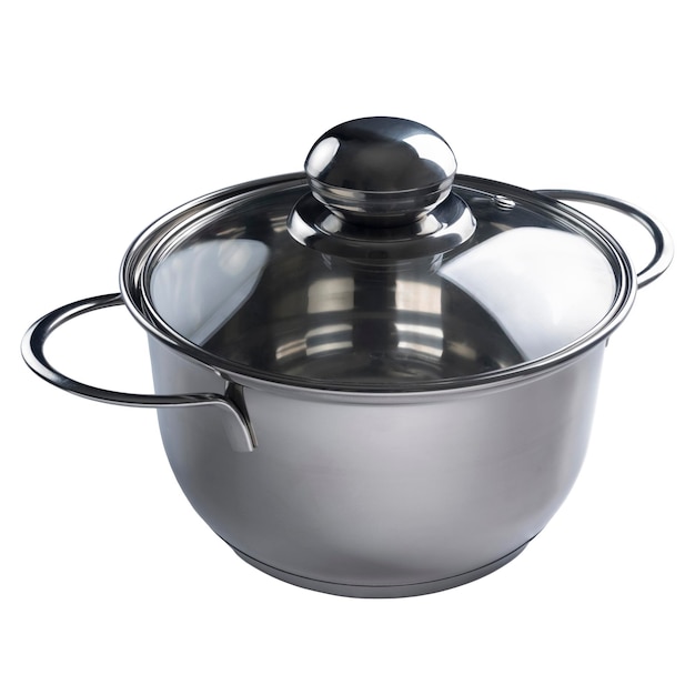 Flying empty cooking pot with lid