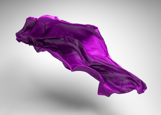 Flying fabric - high speed studio shot, art object, design element