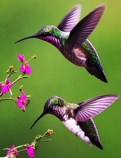 Flying hummingbird Generate Ai
