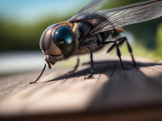 flying insects in the front yard of the house