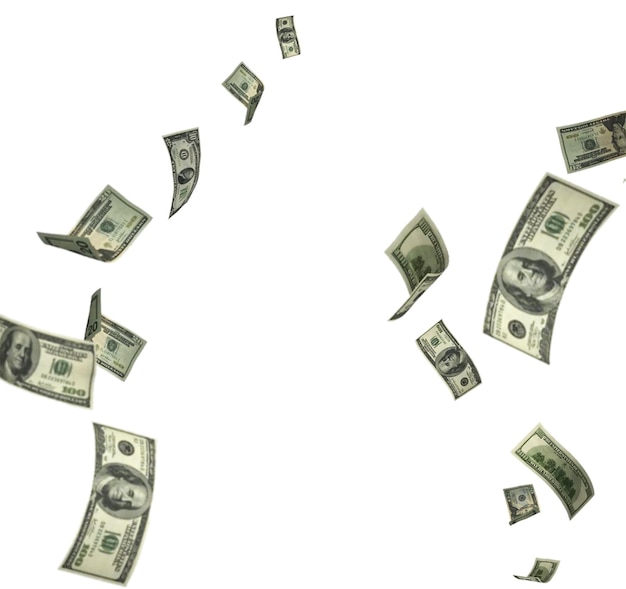 flying money dollers
