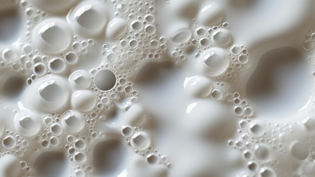 Фото Пузырьки пены абстрактная белая мыльная текстура пены