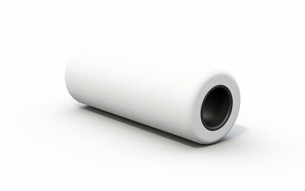 Photo foam roller against white