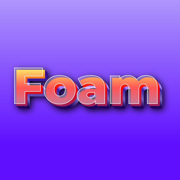 Foamtext effect jpg gradient purple background card photo