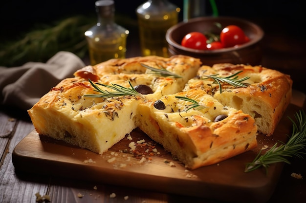 Focaccia Bread Italian Appetizer