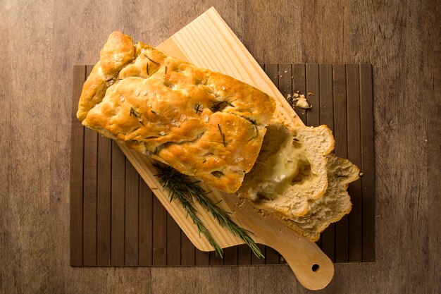 focaccia bread with cheese