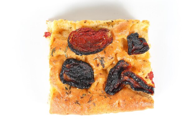 Focaccia van zongedroogde tomaten