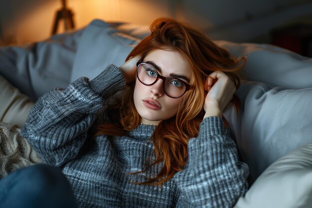 Photo focused female consultant deeply engrossed in data analysis with intense concentration