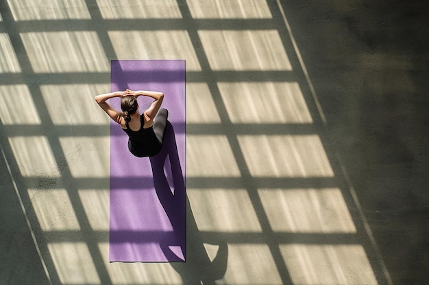 A focused oneonone session of calming yoga poses in a calm welllit space