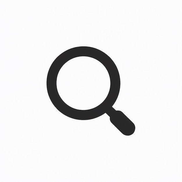 写真 focused vision a minimalist magnifying glass icon