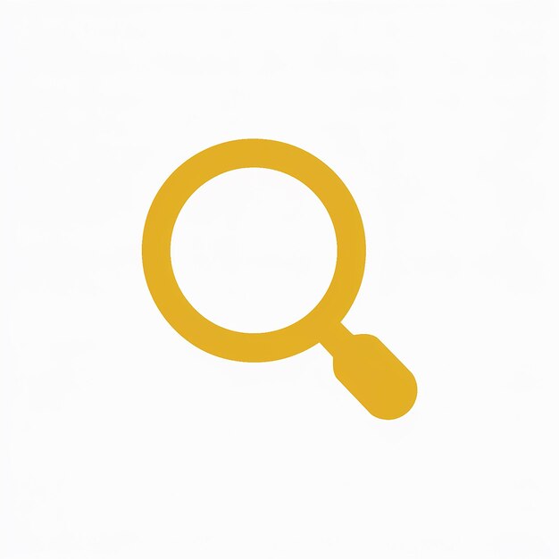 Photo focused vision a minimalist magnifying glass icon