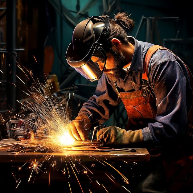 Focused Welder in Action