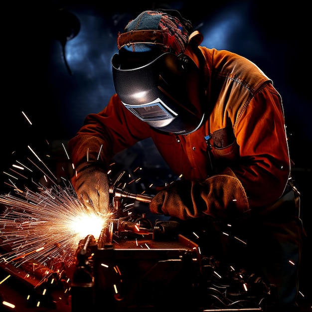 Focused Welder in Action