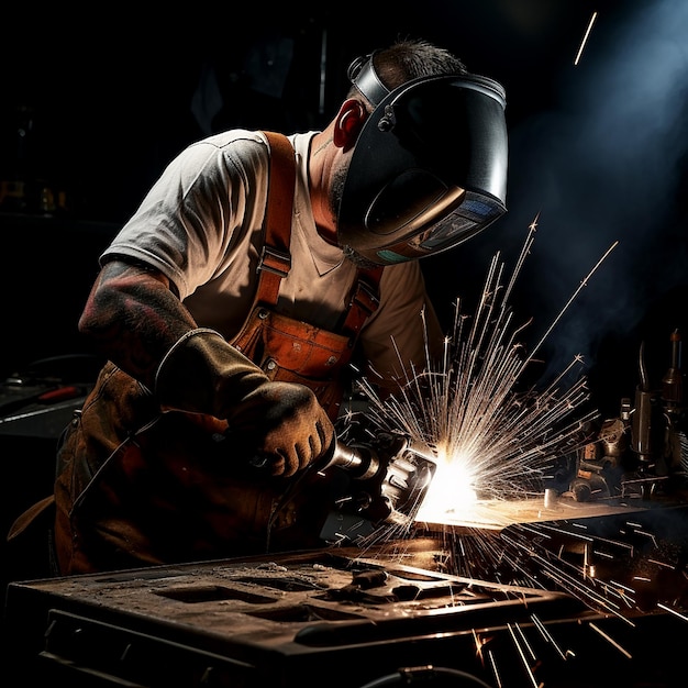 Focused Welder in Action