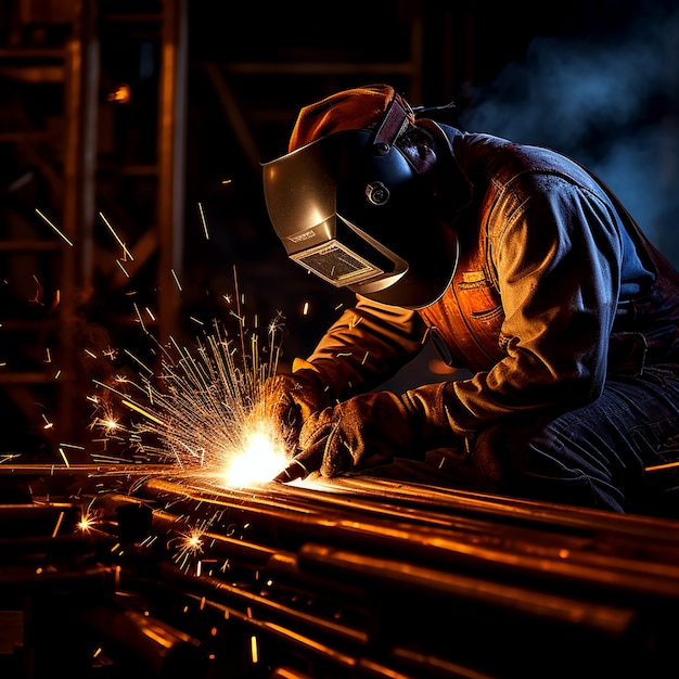 Focused Welder in Action