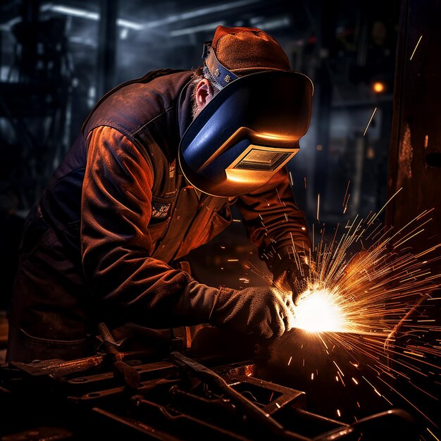 Focused Welder in Action