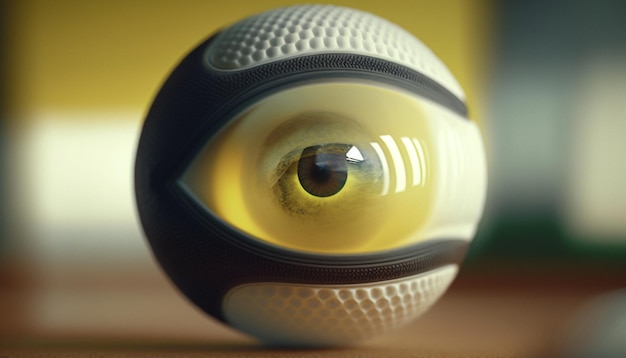 Focuses on observing a ball near Ai generative