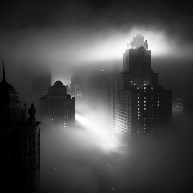 Fog on the city