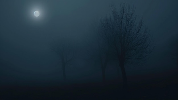 森の暗の中の霧 - ジェネレーティブ・アイ