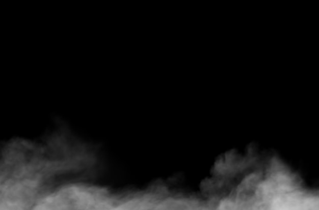 Fog design on black background Overlay on background. Illustration design.