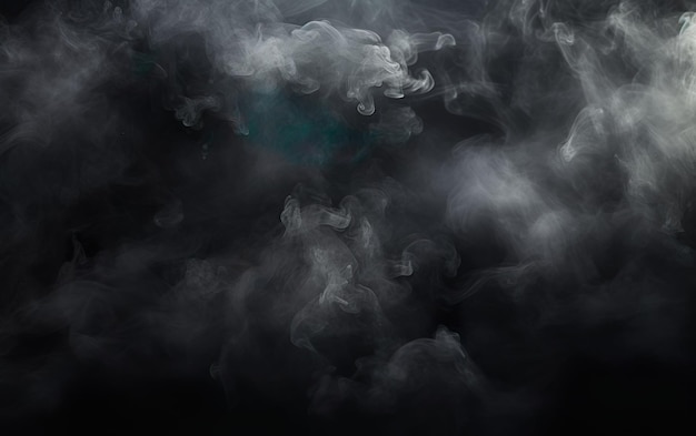 Photo fog and mist effect on black background smoke texture