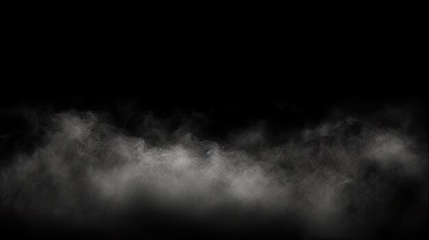 Fog mist isolated on black background