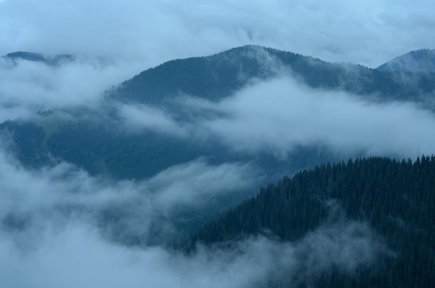 Nebbia in montagna