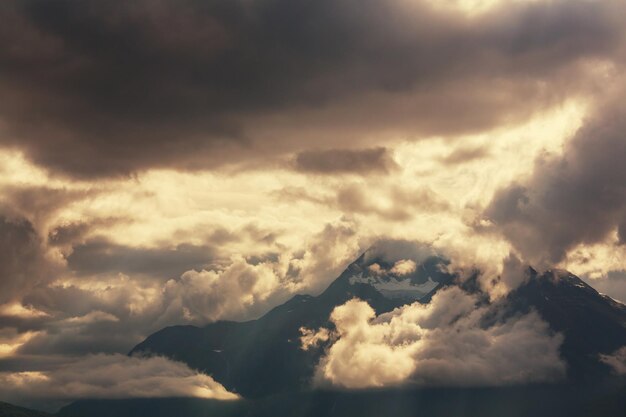 Fog in mountains