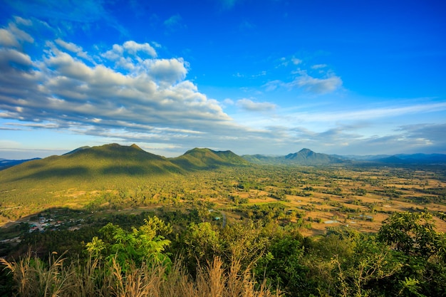 Fog over Phu Thok Mountain at Chiang Khan Loei Province in Thailand