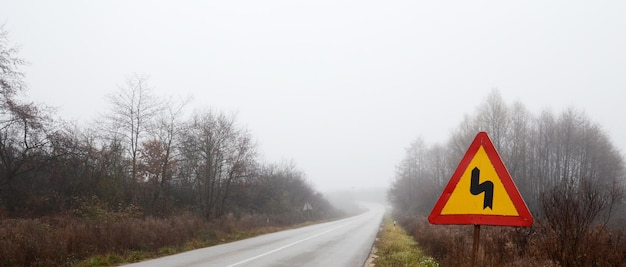 Fog on the road