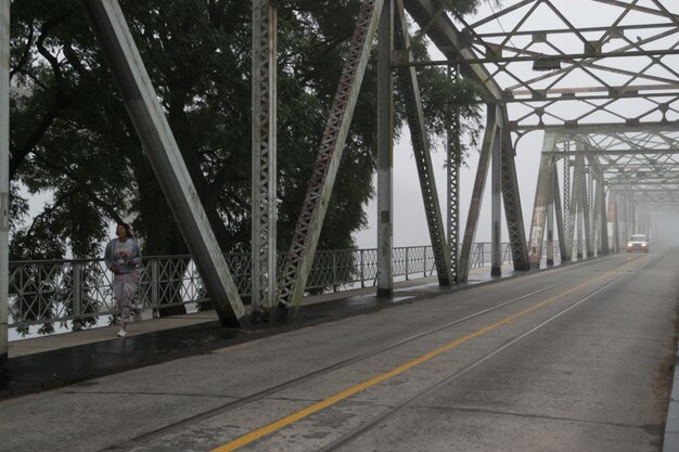 Foggy bridge