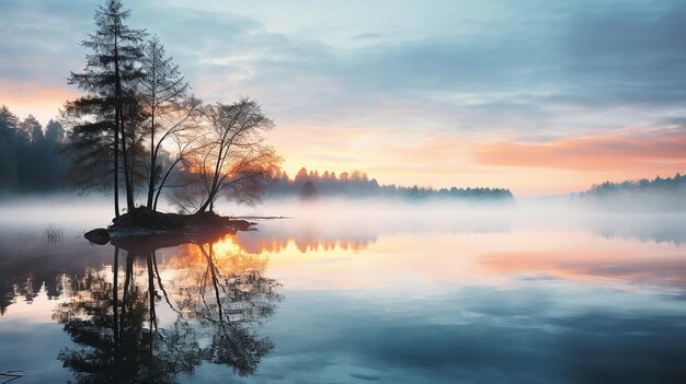 Foggy Morning Serenity