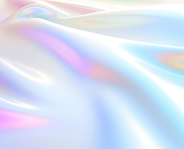 写真 フォイル 滑らかなホログラフィック背景と白いグラデーション 純白のデジタル背景