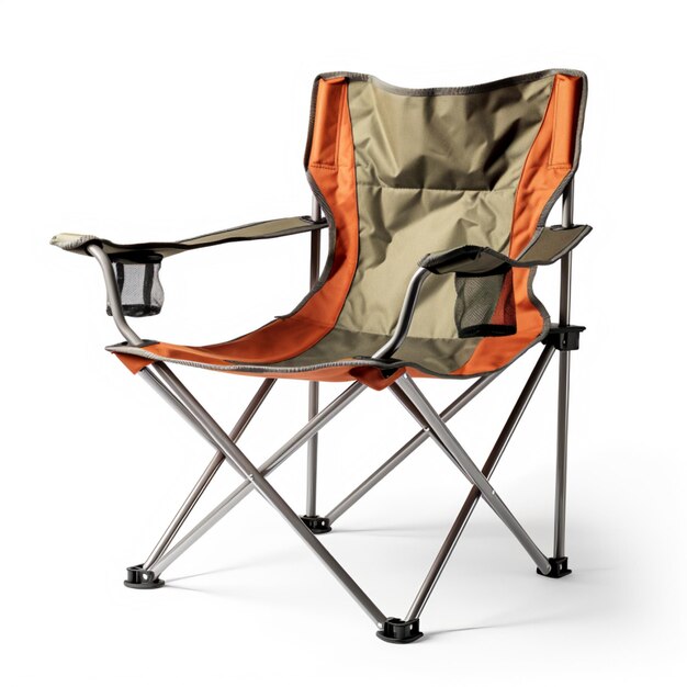 Photo foldable camping chair ai generative