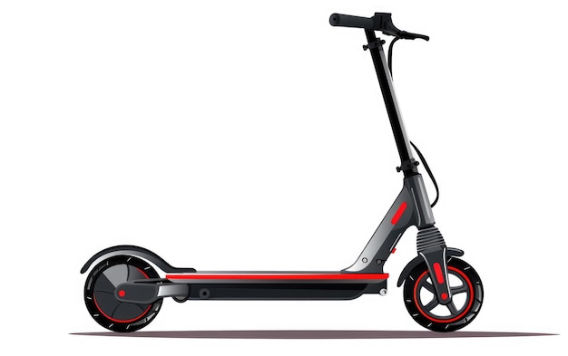 Foldable Scooter on White Background