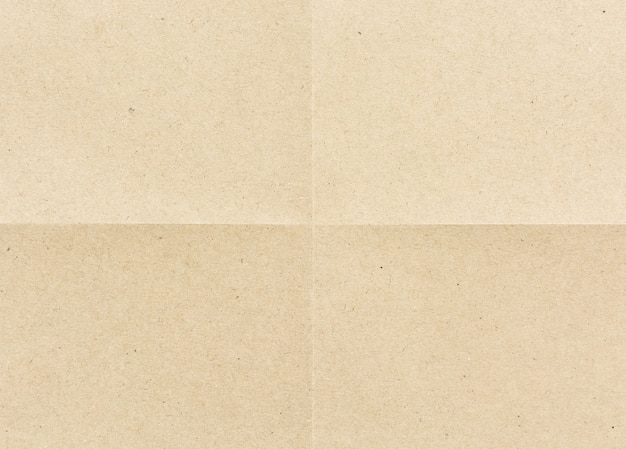 Photo folded for four part brown paper