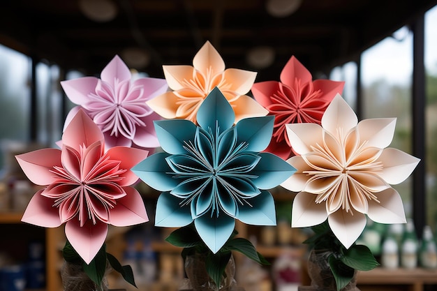 Foto idee ispiratrici per temi di decorazione origami piegati