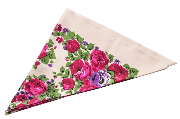 folded shawl isolated