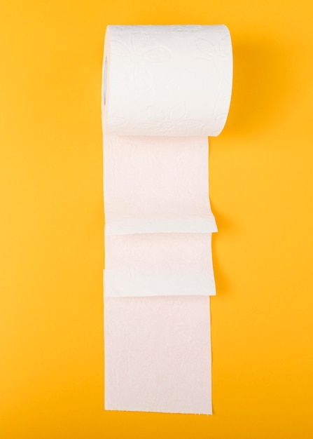 Folded toilet paper tissue