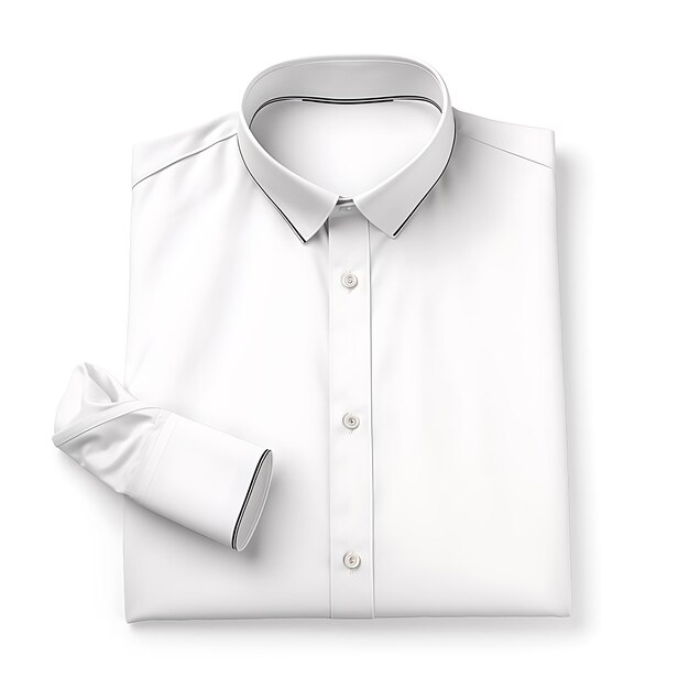 A folded white shirt